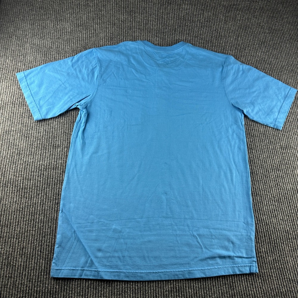 Duluth Trading Co Mens Longtail T Relaxed Fit SS Henley Pocket Blue Shirt 67009 - Picture 4 of 5
